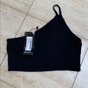 Nastygal one shoulder crop top